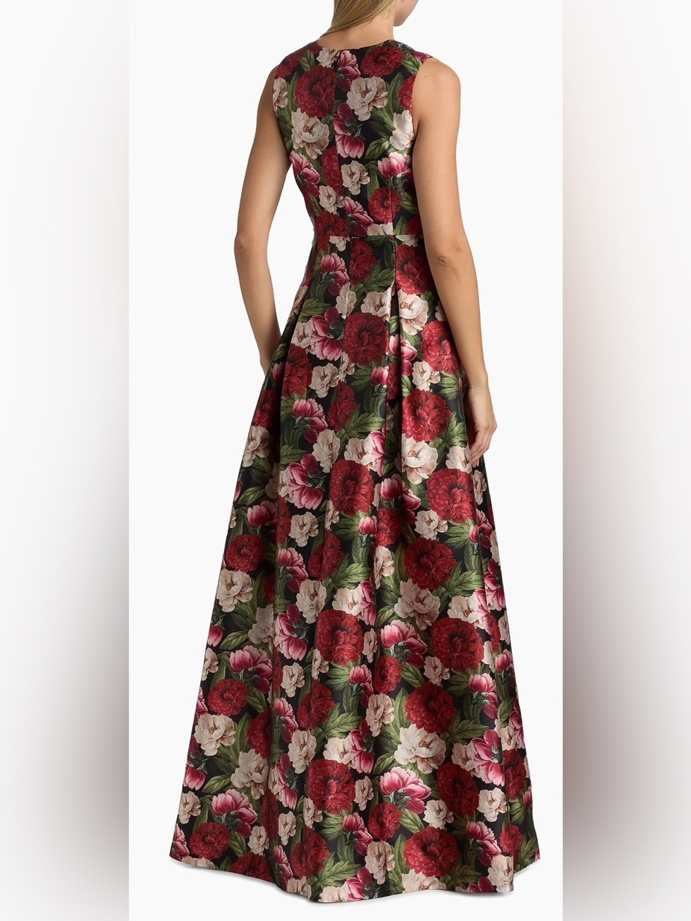 NEW SACHIN & BABI Brooke Peony floral sleeveless A-Line Gown Sz 8 - Picture 4 of 13